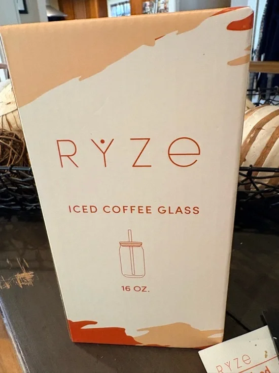 RYZE Mushroom Coffee + Iced Coffee Glass & 3 samplers - Picture 3 of 6